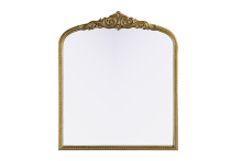 Elegant MR7F3642AB - Naomi Vintage Resin Mirror 36x42 in Antique Brass