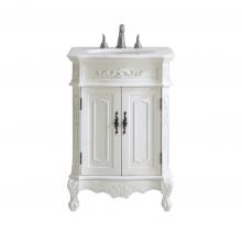 Elegant VF-1006 - 24 In. Single Bathroom Vanity Set in Antique White