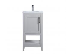 Elegant VF16018GR - 18 Inch Single Bathroom Vanity in Grey