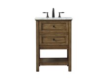  VF27024DW - 24 Inch Single Bathroom Vanity in Driftwood