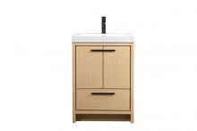 Elegant VF46024MMP - 24 Inch Single Bathroom Vanity in Maple