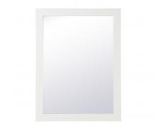 Elegant VM22736WH - Aqua Rectangle Vanity Mirror 27 Inch in White