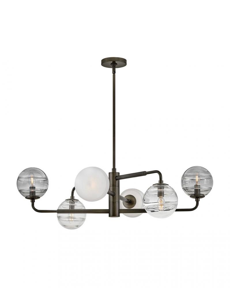 Large Adjustable Single Tier Chandelier