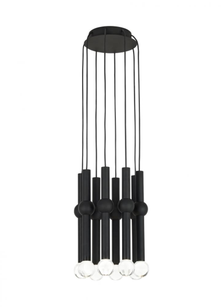 Guyed 8 Light Chandelier