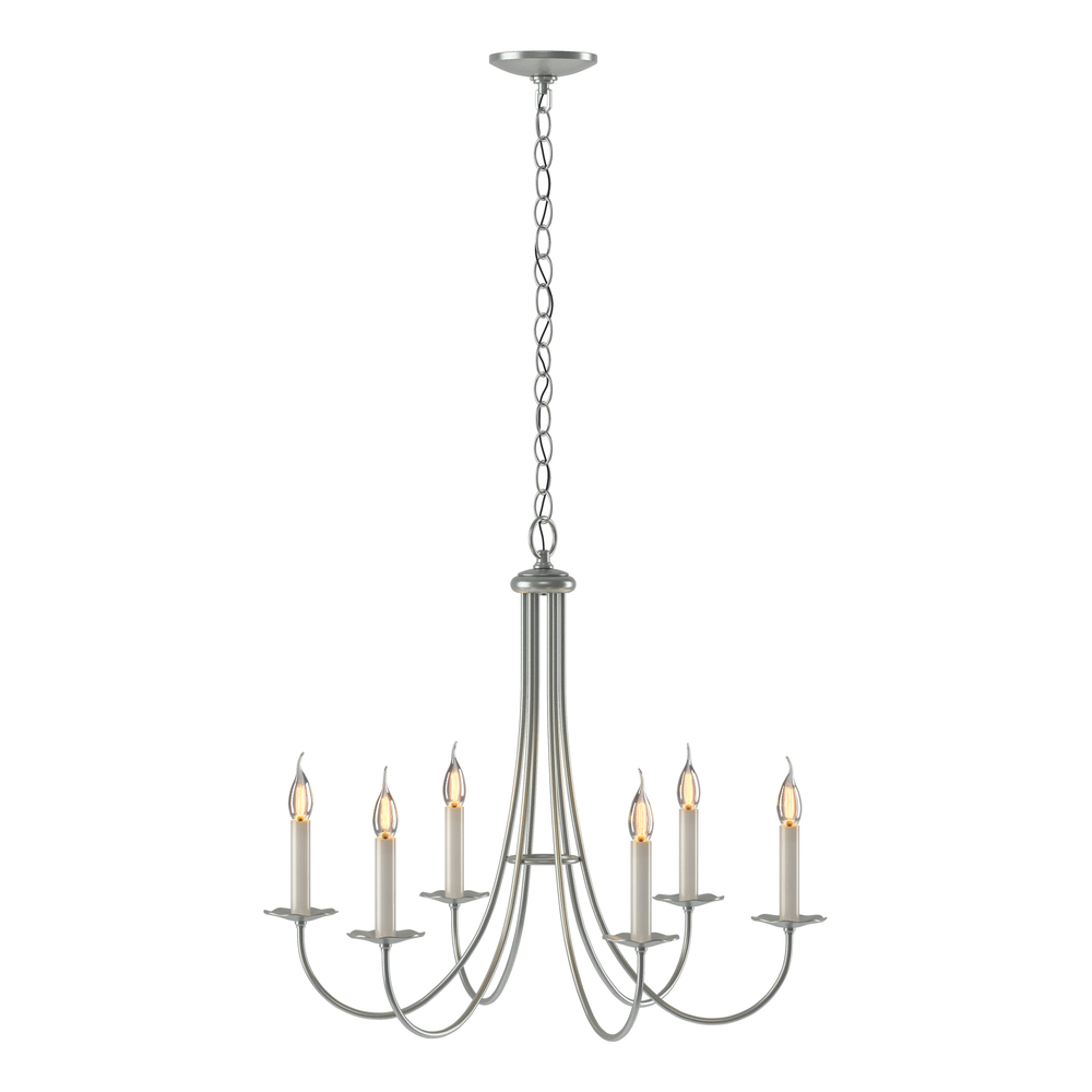 Simple Sweep 6 Arm Chandelier