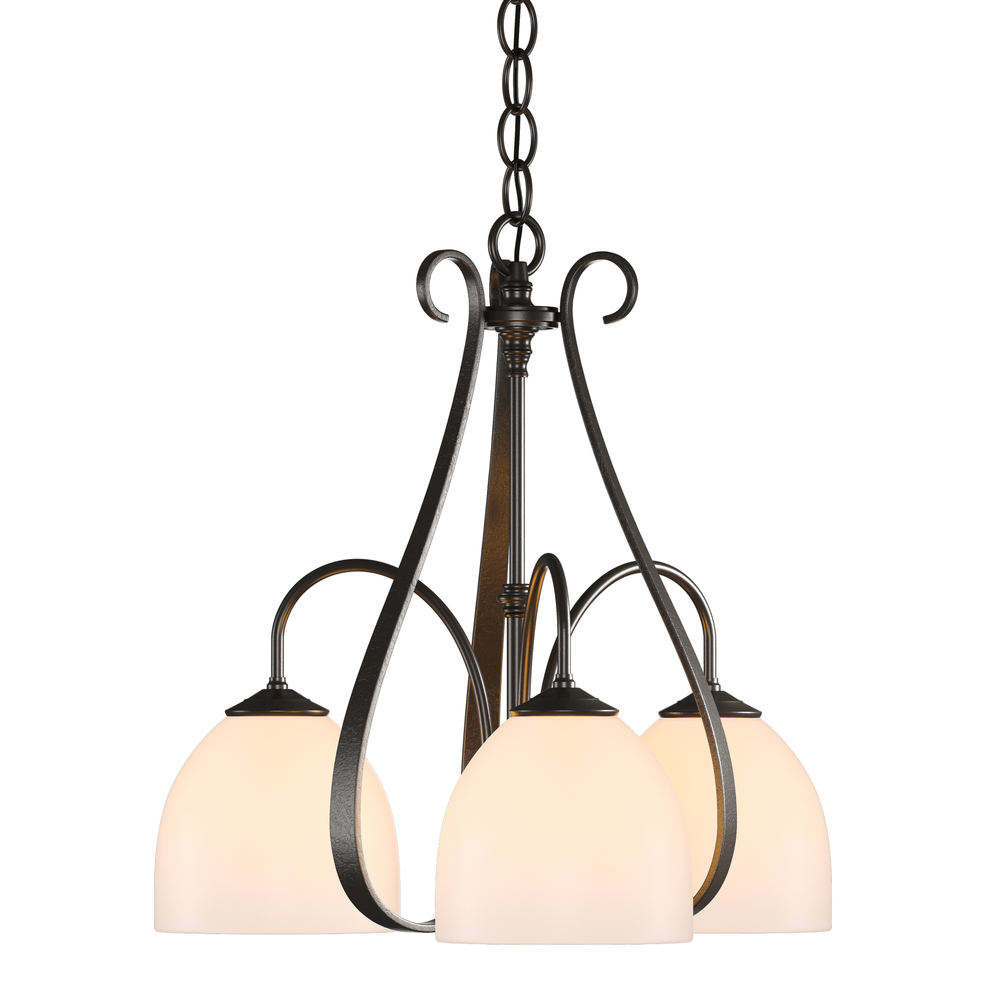 Sweeping Taper 3 Arm Chandelier