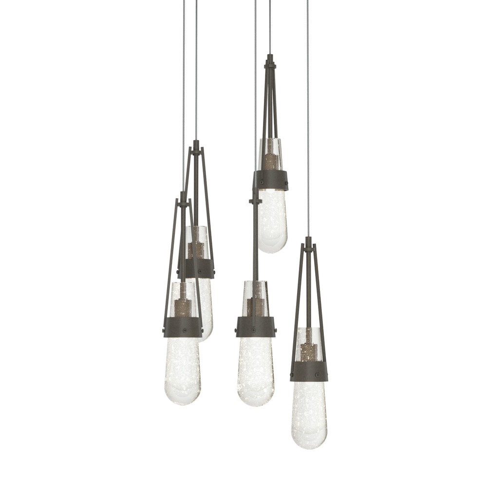 Link 5-Light Blown Glass Pendant