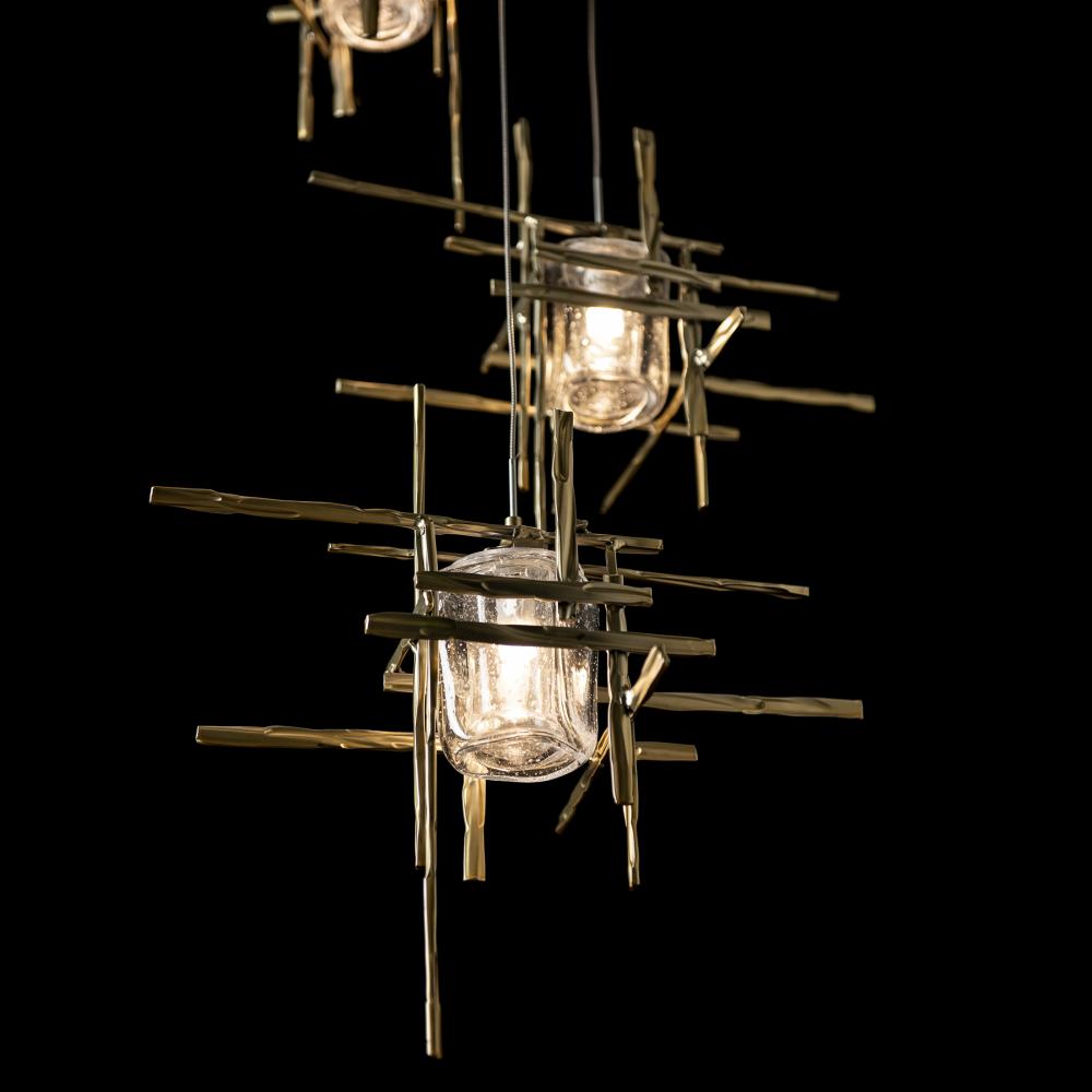 Tura 5-Light Seeded Glass Pendant