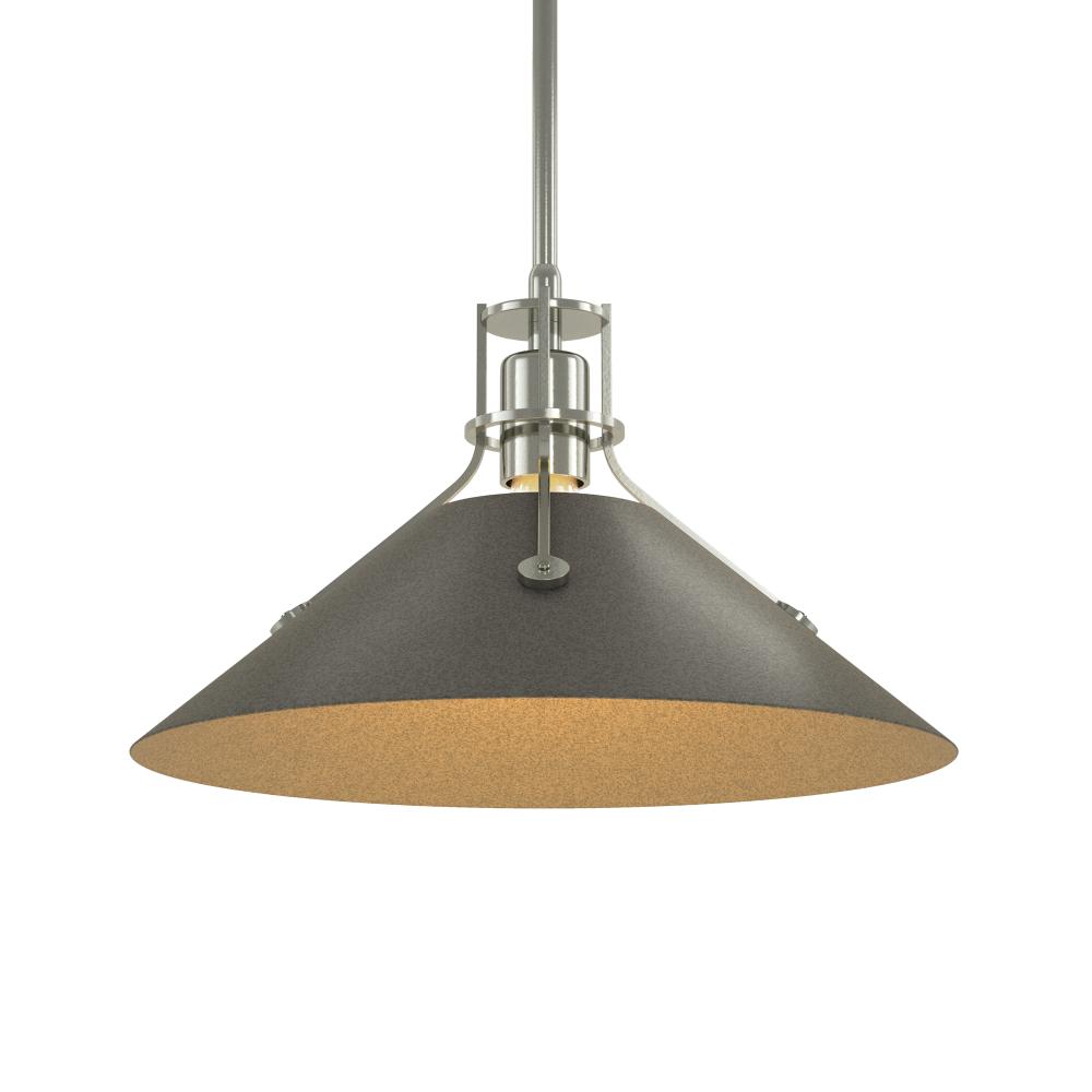 Henry Medium Steel Shade Pendant