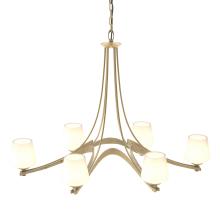 Hubbardton Forge - Canada 104106-SKT-86-GG0236 - Oval Ribbon 6 Arm Chandelier