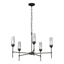 Hubbardton Forge - Canada 105060-SKT-14-CR - Luma 5 Arm Chandelier