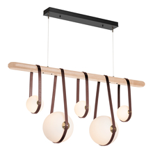 Hubbardton Forge - Canada 131046-LED-STND-10-27-LB-WD-GG0701 - Derby Linear 5-Light LED Pendant