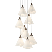 Hubbardton Forge - Canada 131102-SKT-LONG-05-SH1987 - Mobius 9-Light Pendant