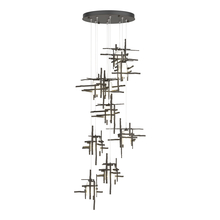 Hubbardton Forge - Canada 131109-SKT-STND-07-YC0305 - Tura 9-Light Frosted Glass Pendant