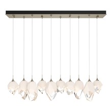 Hubbardton Forge - Canada 131145-SKT-LONG-84-WP0756 - Chrysalis 10-Light Mixed Crystal Pendant