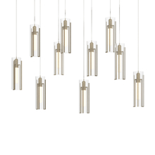 Hubbardton Forge - Canada 131204-SKT-LONG-84-ZM0065 - Exos Glass 10-Light Pendant