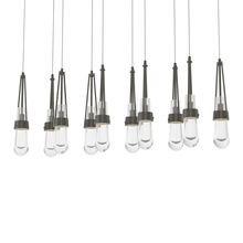 Hubbardton Forge - Canada 131207-SKT-LONG-07-ZM0434 - Link 10-Light Clear Glass Pendant