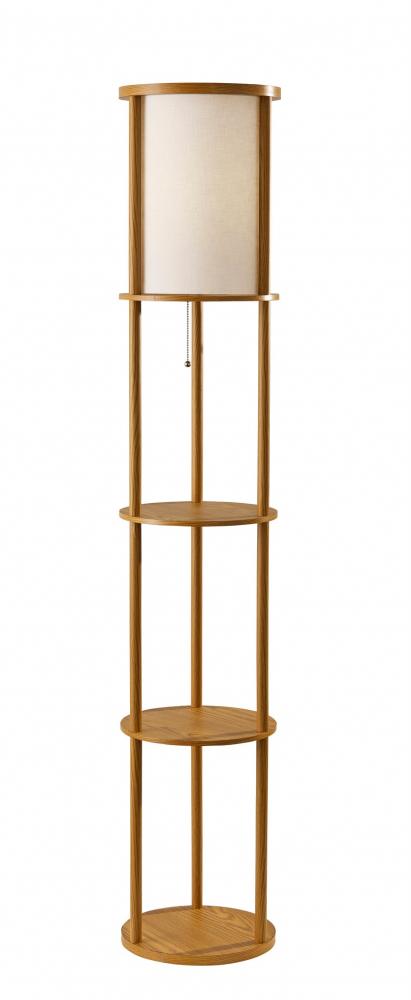 Stewart Round Shelf Floor Lamp