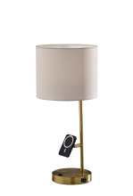 AFJ - Adesso 2610-21 - Wyatt Supercharger Desk Lamp- Antique Brass