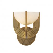 Alora Lighting WV362106VBAR-UNV - Colette 7-in Vintage Brass/Alabaster LED Wall Vanity