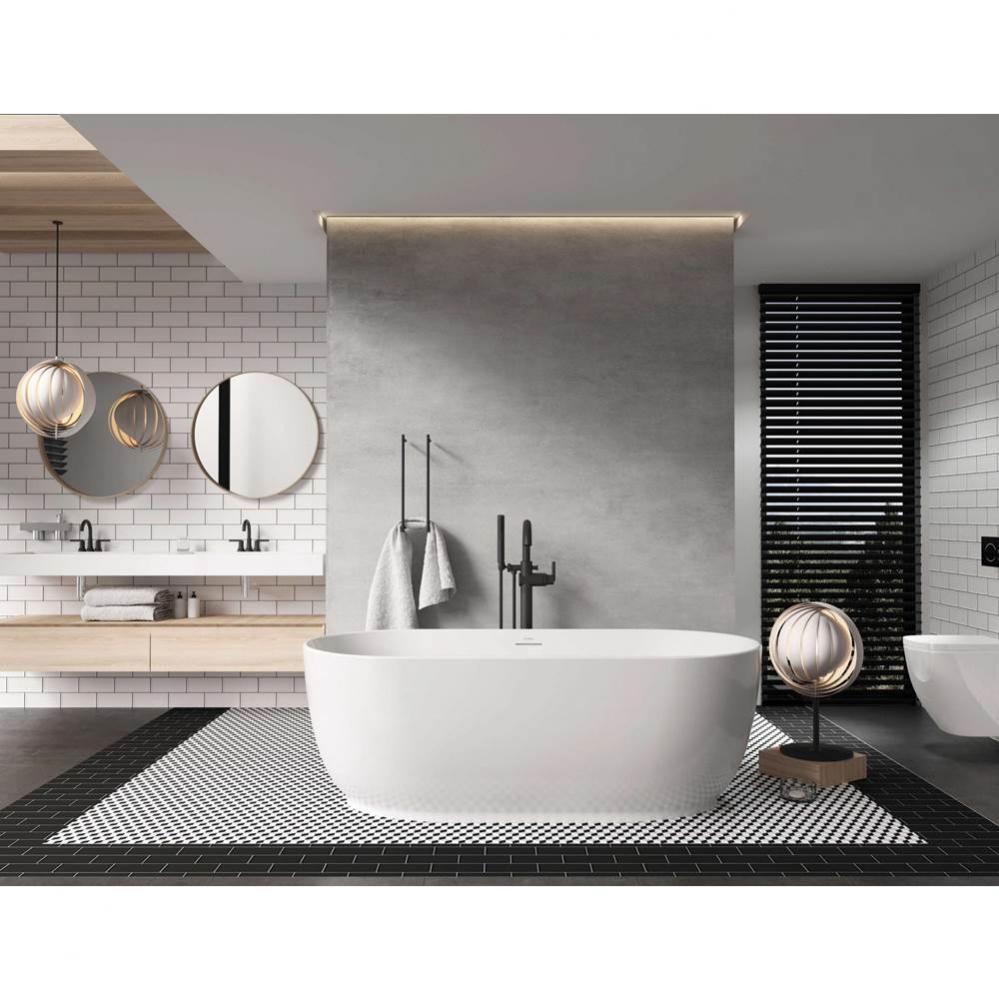 White Nuan Bath 60''