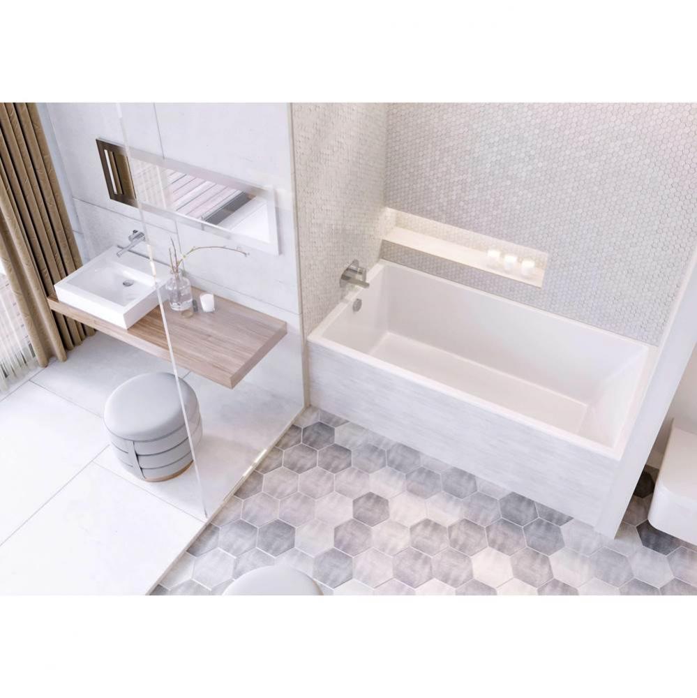 White Envy Slimline Alcove Bath