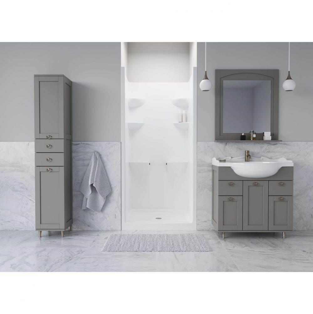 White Melrose 3 Shower Stall