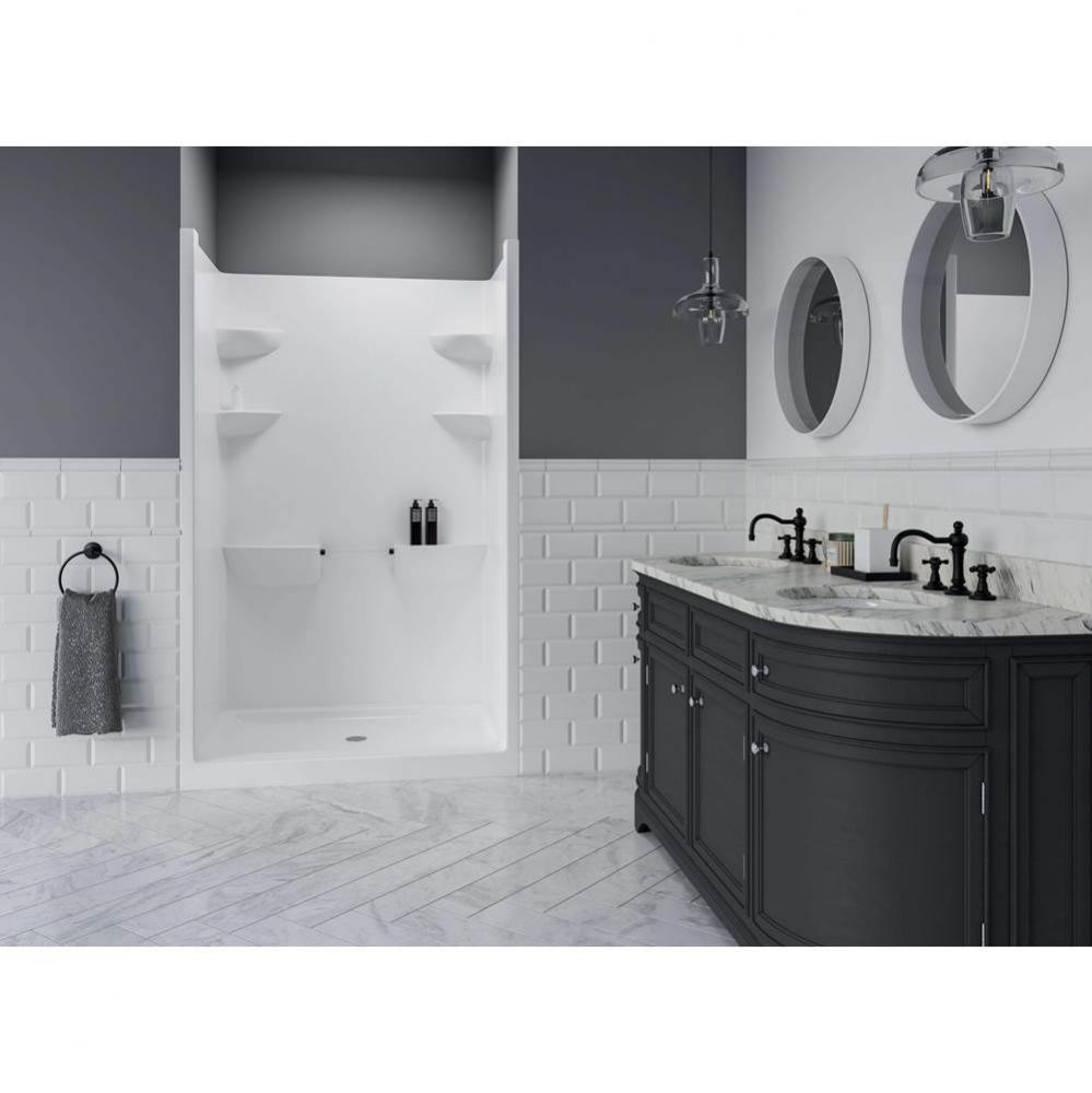 White Melrose 4 Shower Stall