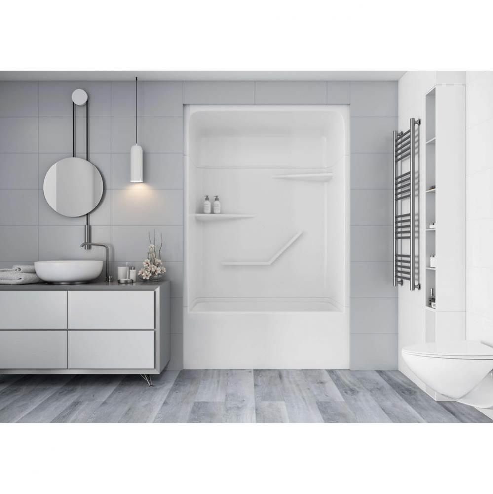 White Tribeca Tub Shower