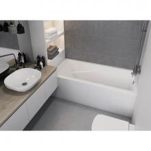 Mirolin Canada WB103L1N - White Araya Alcove WP + Back Jets + BN trim