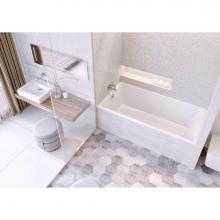 Mirolin Canada BO69SR001 - White Envy Slimline Alcove Bath