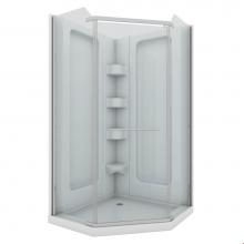 Mirolin Canada SC38NA1 - White Sorrento 38'' Neo Angle Corner Shower