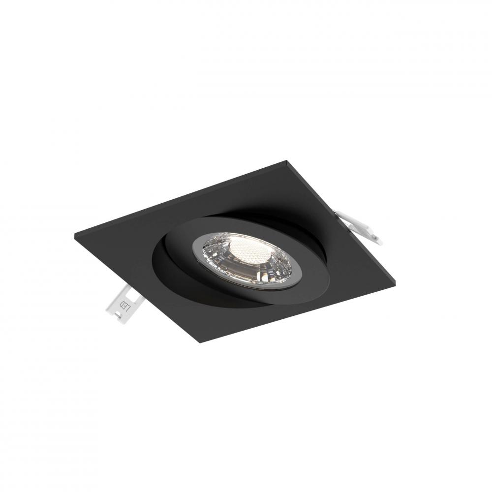 Multi CCT Flat Square LED Recessed Gimbal - universal 120V-347V, 0-10V dimming