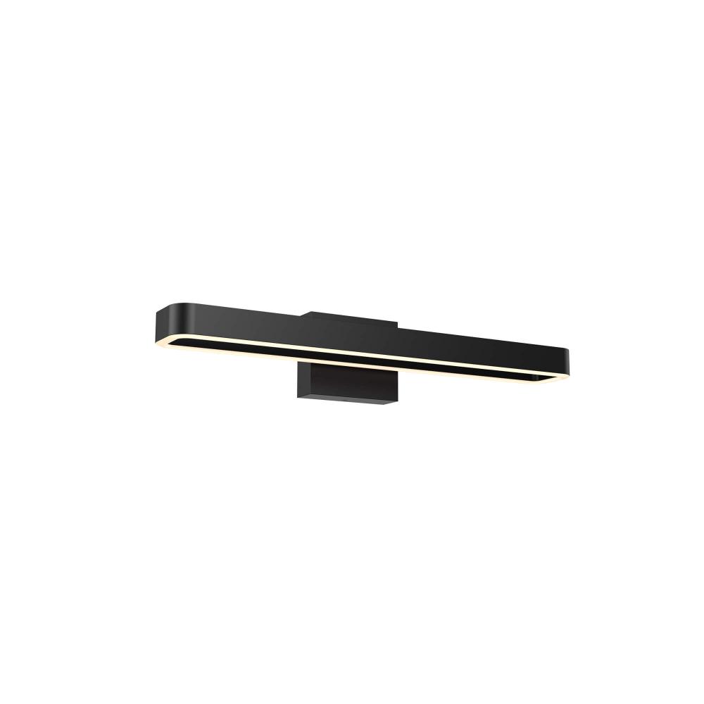 Rectangular swivel vanity wall sconce 24'' Black