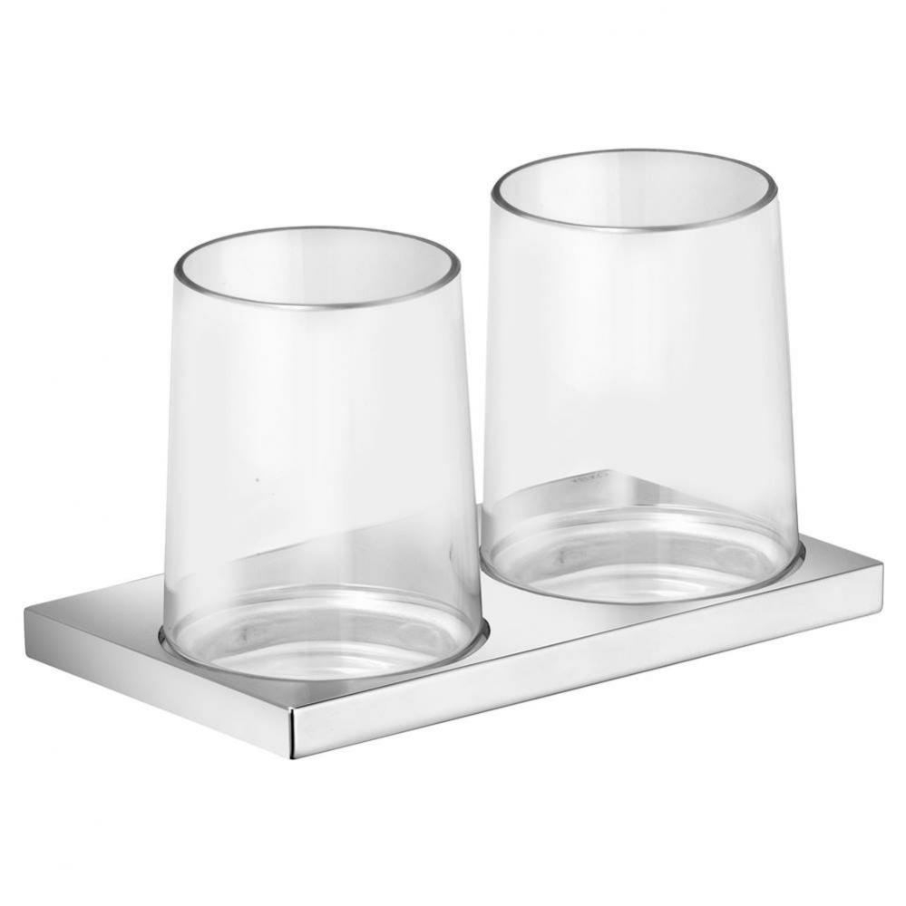 Double tumbler holder