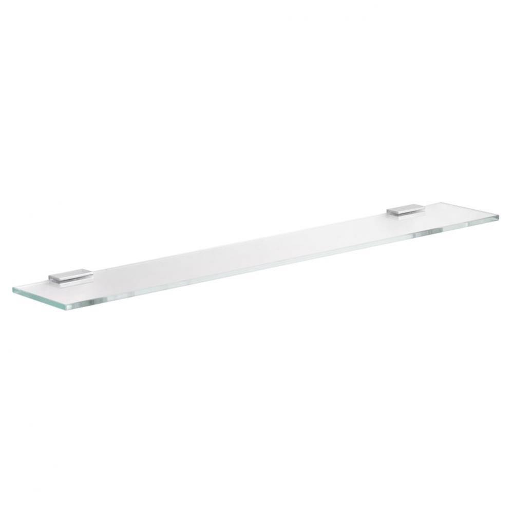 Glass shelf with brackets