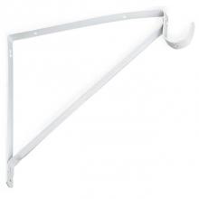 Taymor 25-2810 - Fixed Heavy Duty Shelf and Rod Support, White Enamel