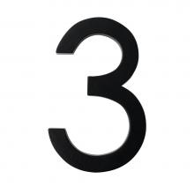 Taymor 25-DBLK53 - 5'' DESIGNER HOUSE NUMBER, BLK No.3