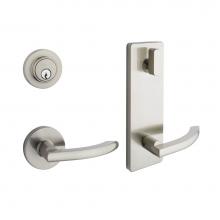 Taymor 30-INTRD66SN - Taymor Premier Interconnected Lock, Round Exterior Rose, Catana/Catana lever, SC4, UL, 15
