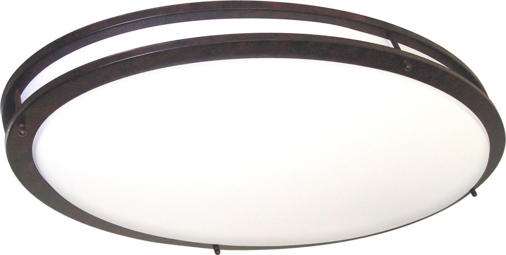 Glamour - 2 Light CFL - 32" Oval - Flush Mount - (2) 36W Fluorescent