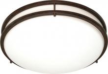 Nuvo 60/910 - Glamour - 3 Light CFL - 24" - Flush Mount - (3) 18w GU24 / Lamps Included