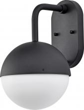 Nuvo 62/1615 - Atmosphere; 6W LED; Medium Wall Lantern; Matte Black with White Opal Glass