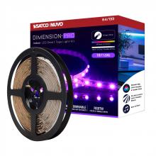 Nuvo 64/133 - Dimension Pro; Tape light strip; 16 ft.; Hi-Output; RGB plus Tunable White; J-Box connection;