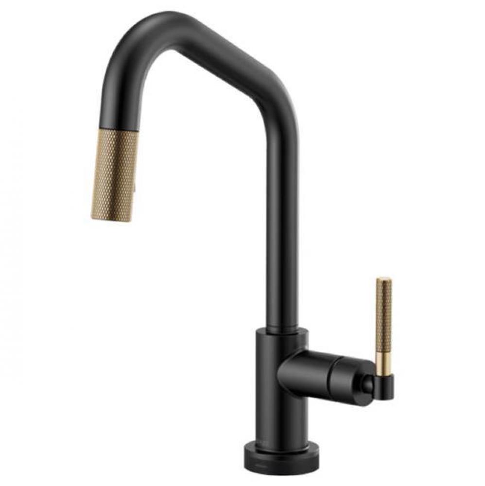 Angled Spout Pull-Down With Smarttouch, Knurled Handle