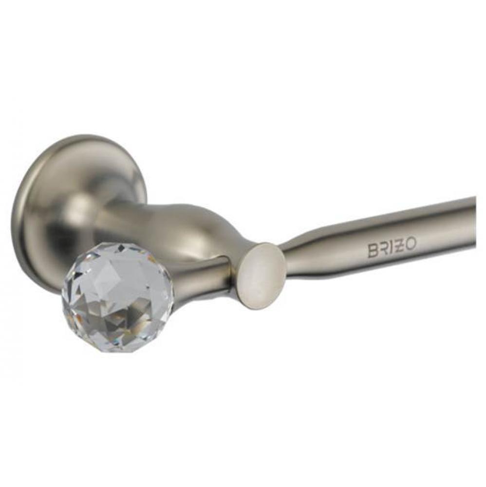 B-Crystal Finial Accessories Brushed Nickel