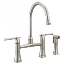 Brizo Canada 62558LF-SS - Bridge Faucet With Spray - 2L