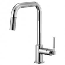 Brizo Canada 63053LF-PC - Square Spout Pull-Down, Knurled Handle