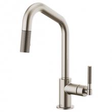 Brizo Canada 63063LF-SS - Angled Spout Pull-Down, Knurled Handle