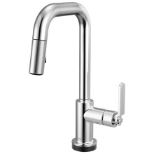Brizo Canada 64954LF-PC - Litze® Smarttouch Pull-Down Prep Faucet with Square Spout - Industrial Handle