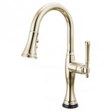 Brizo Canada 64958LF-PN - The Tulham™ Kitchen Collection by Brizo® SmartTouch® Pull-Down Prep Kitchen Faucet